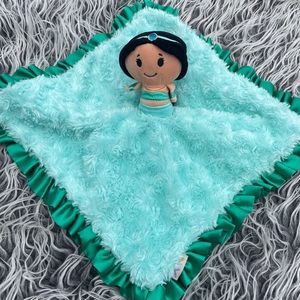 Disney Jasmine Lovey Hallmark Itty Bittys Blanket 13.5" Green Princess Soft Toy.